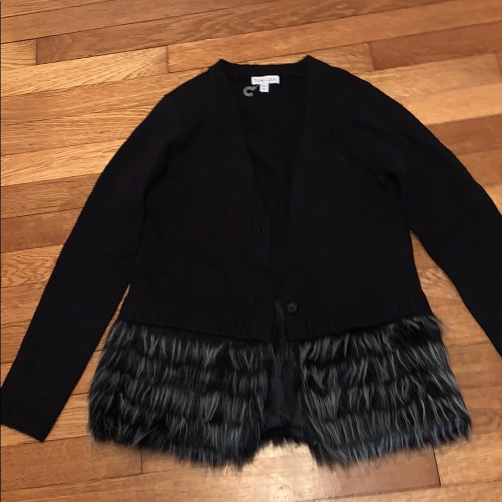 Black cardigan
